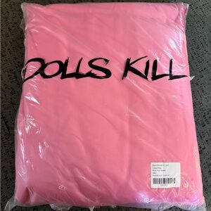Dolls Kill Queen Pink Duvet Cover Set